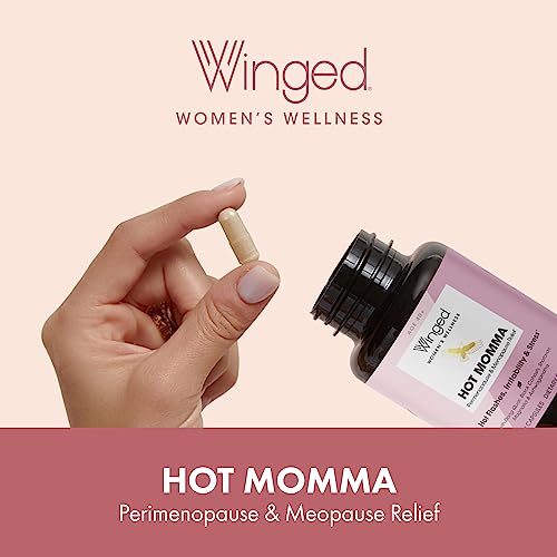 Winged Wellness Hot Momma, Perimenopause & Menopause Supplement - Vegan Menopause Winged WellnessBuy Supplements Australia
