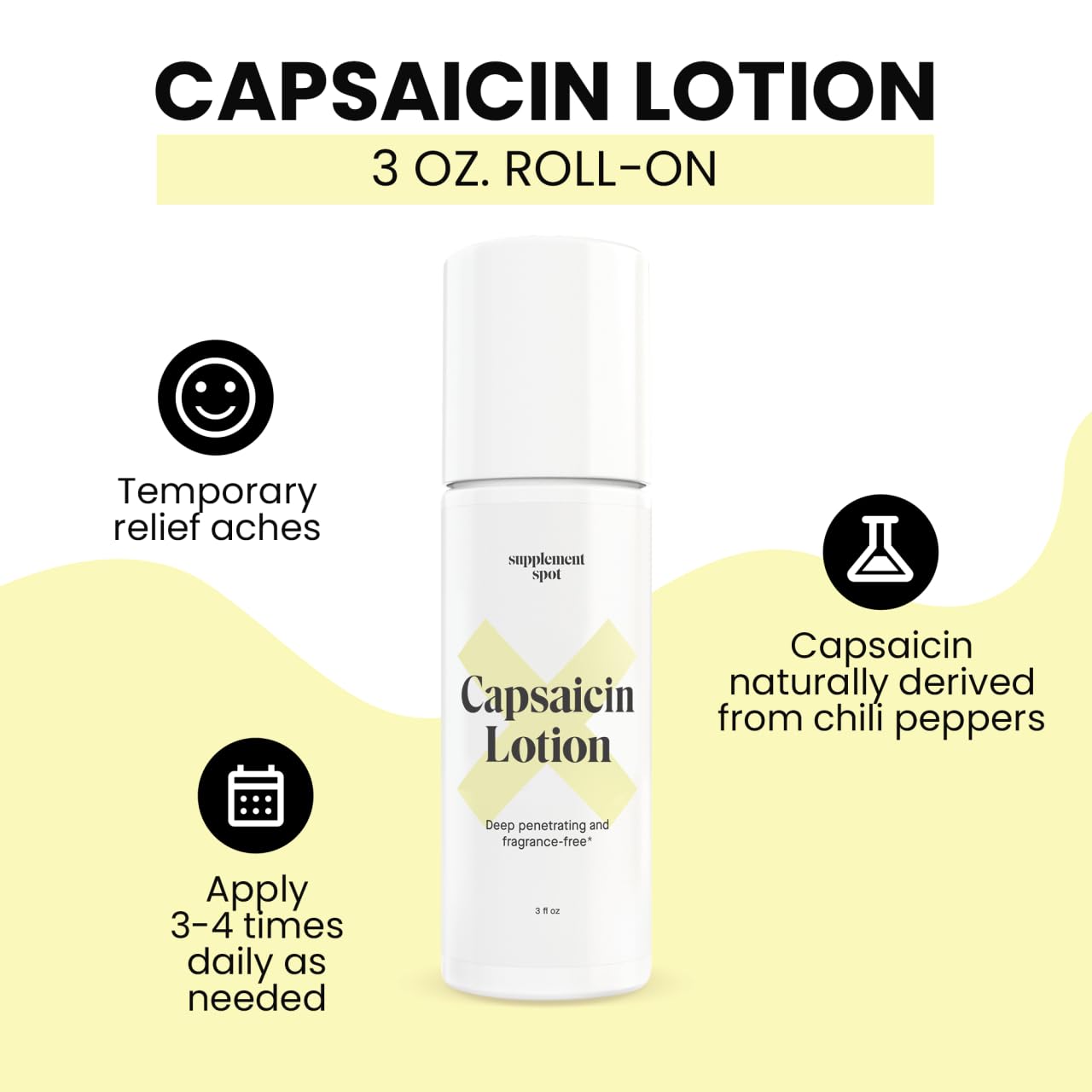 Supplement Spot Capsaicin Roll-On Cream 0.075% - Glucosamine Chondroitin MSM Gel with Bromelain – Joint & Muscle Care Bundle Supplement SpotBuy Supplements Australia