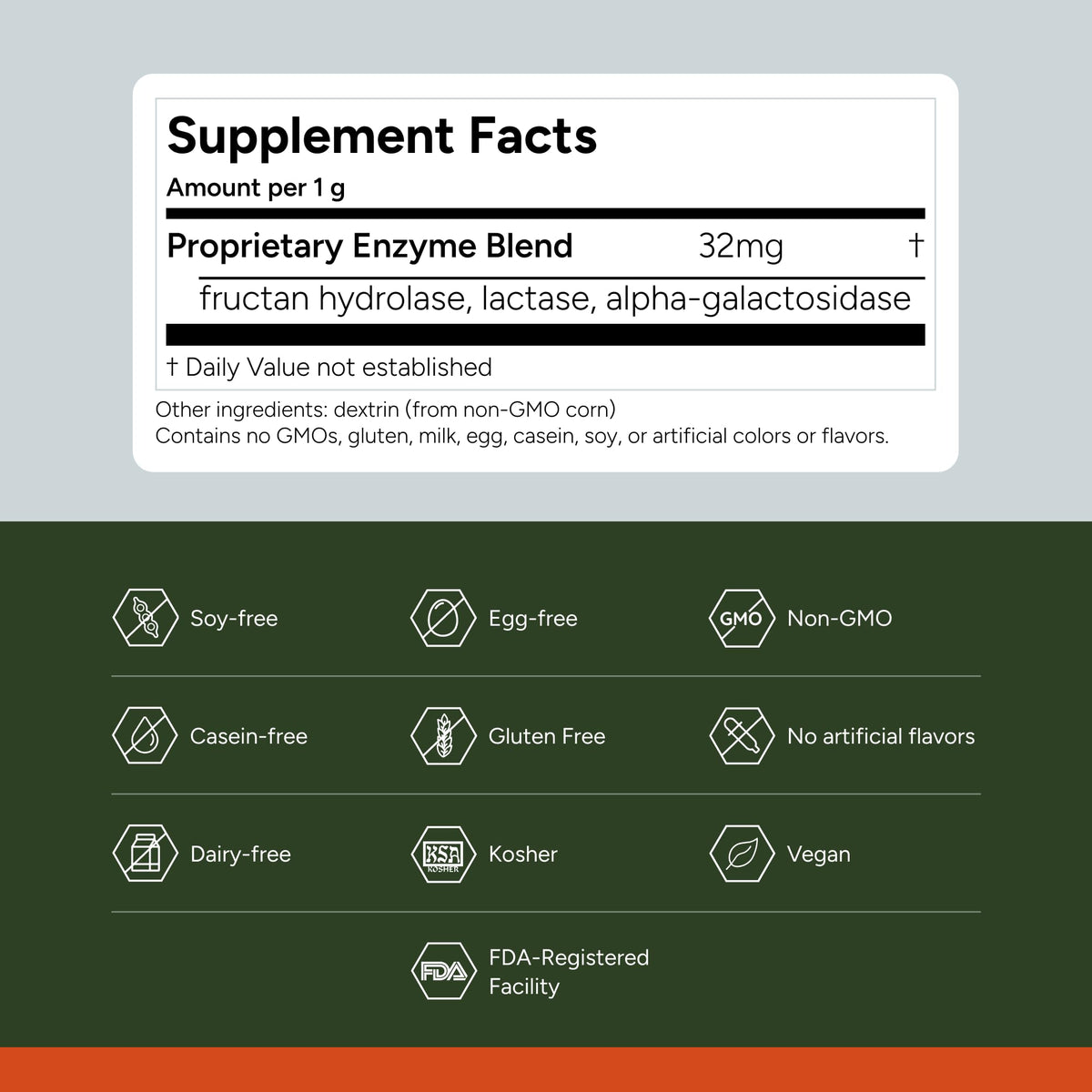 FODZYME® On-The-Go Digestive Enzymes for Gut Health, Relief for Bloating, Gas, Constipation, Diarrhea,