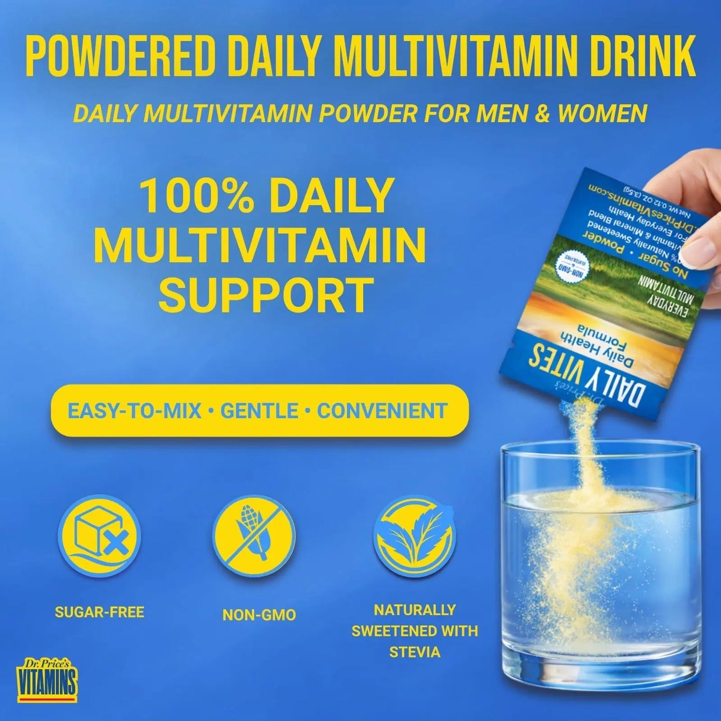 Dr. Price's Multivitamin for Women and Men | Tropical 30 Servings | Daily Supplement Powder with Vitamin C, B Complex & Minerals | Dr. Price's VitaminsBuy Supplements Australia