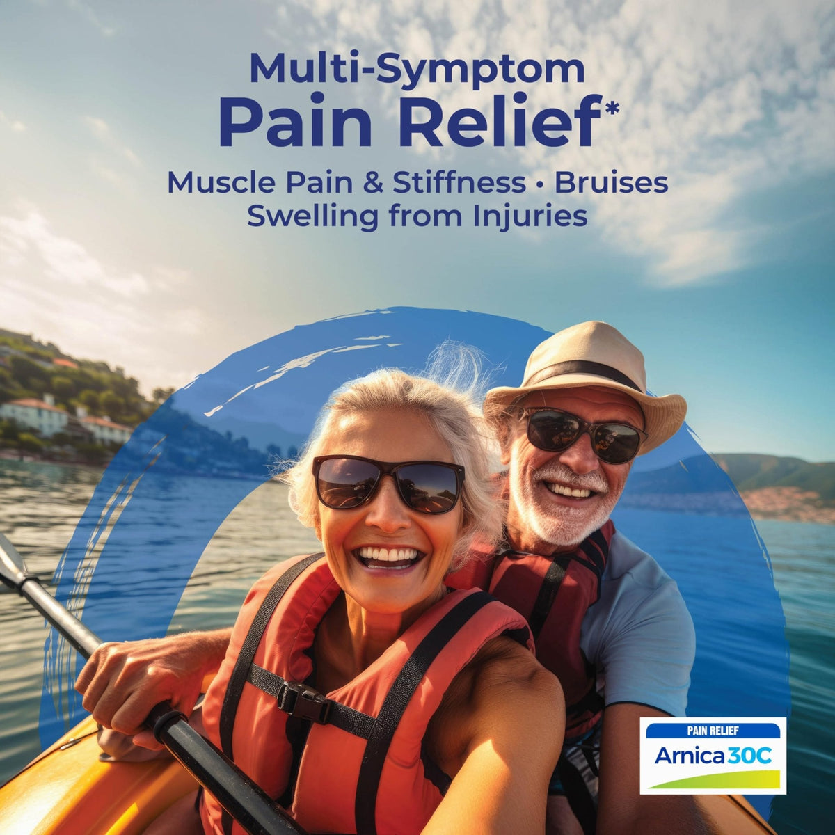 Boiron Arnicare Cream 4.2 oz (Twin Pack) for Joint Pain, Muscle Pain Relief, Swelling, Soreness, Stiffness, and Bruises - Fast Absorbing and Fragrance-Free Arnica - Maple Wellness Supplements
