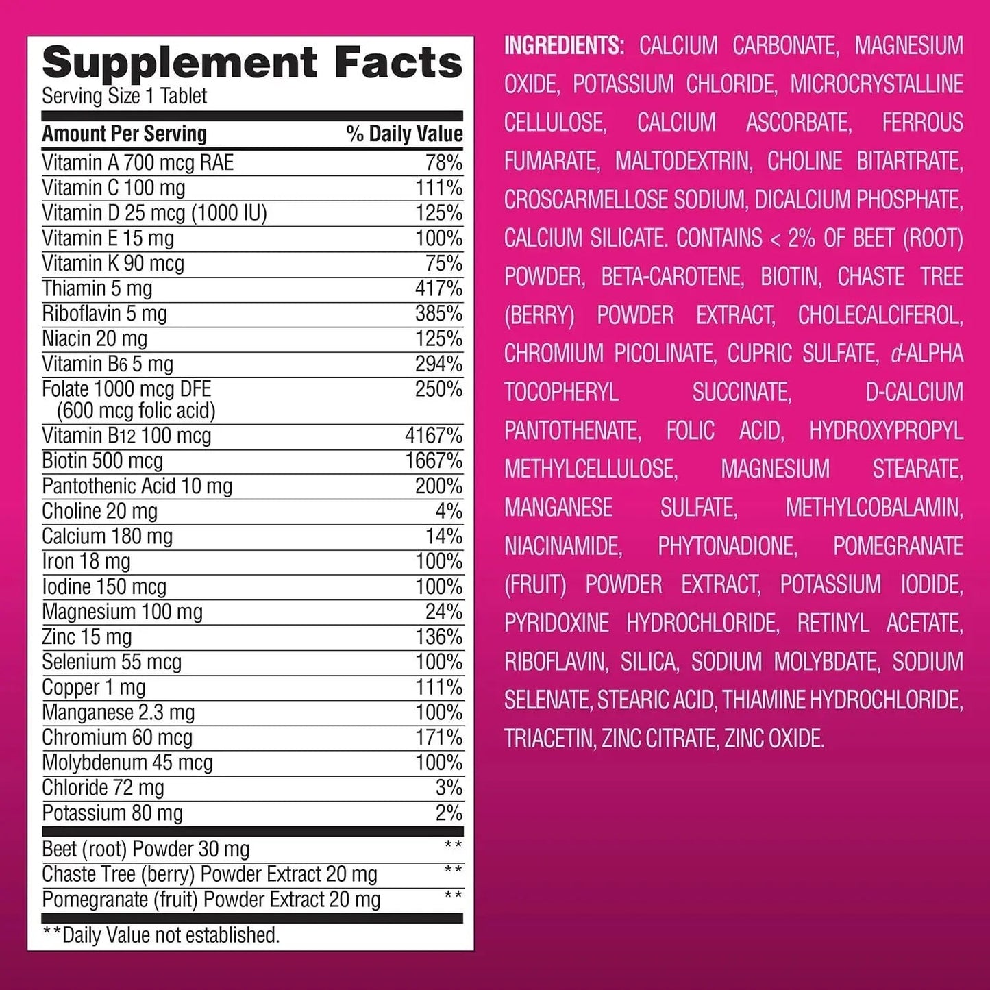 Members Mark Women's Daily Multivitamin (275 Count) - Maple Wellness Supplements