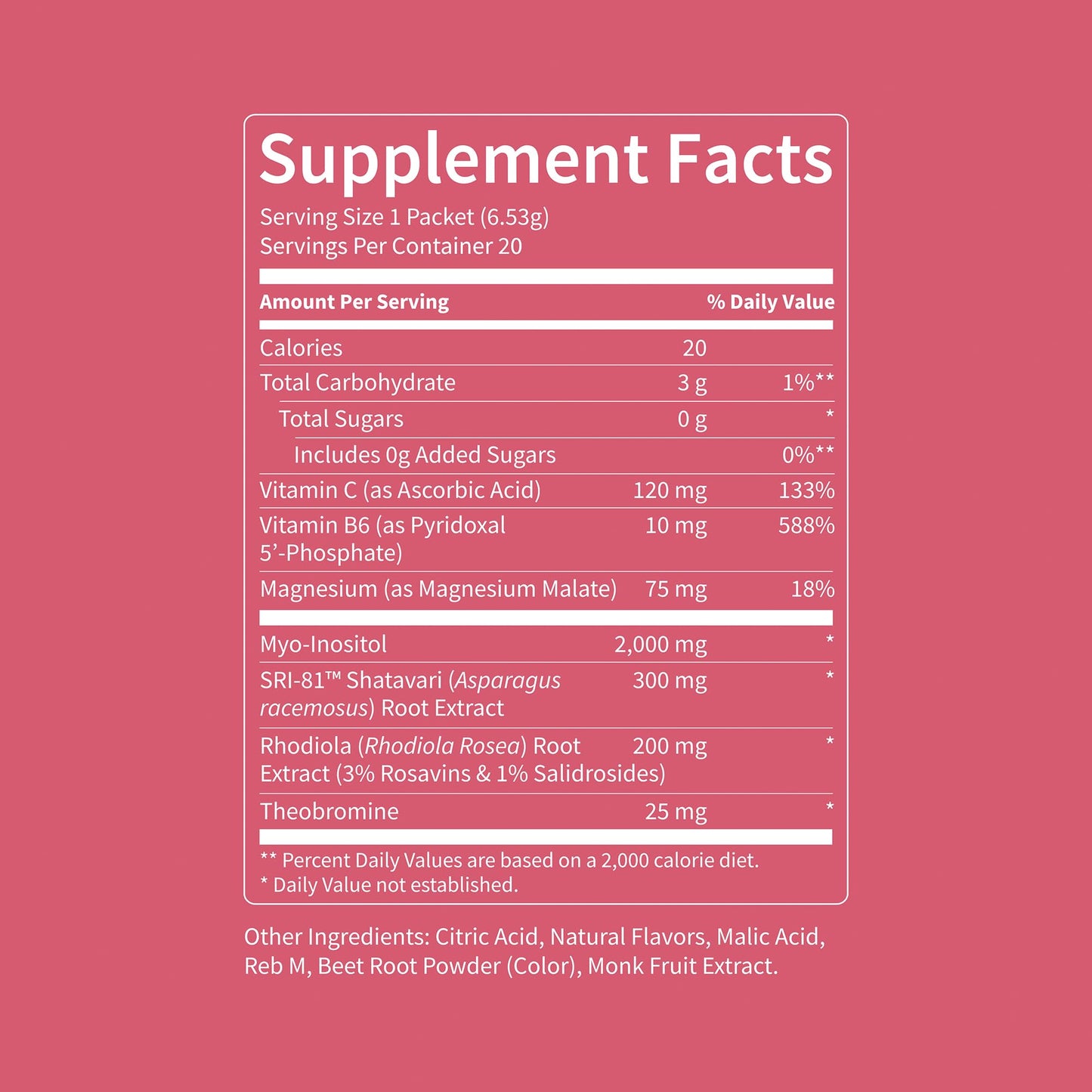 Nello Superbalance Hormonal Support Drink Mix, SRI-81 Shatavari, Myo-Inositol, Rhodiola Rosea, Vitamin C, Magnesium, Theobromine - Maple Wellness Supplements