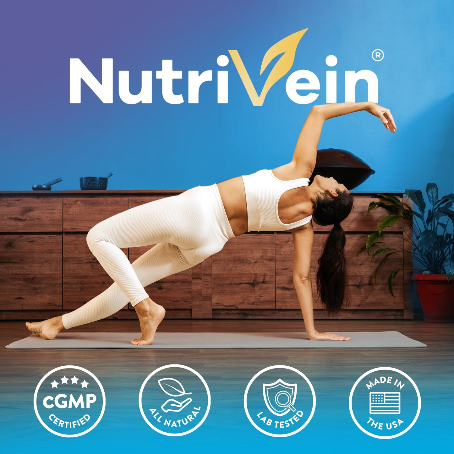 Nutrivein Premium Multi Collagen Pills 2250 mg - 180 Easy-to-Swallow Collagen Capsules: Type I, II, III, V, X Hydrolyzed Protein Peptides for Women and Men - Maple Wellness Supplements