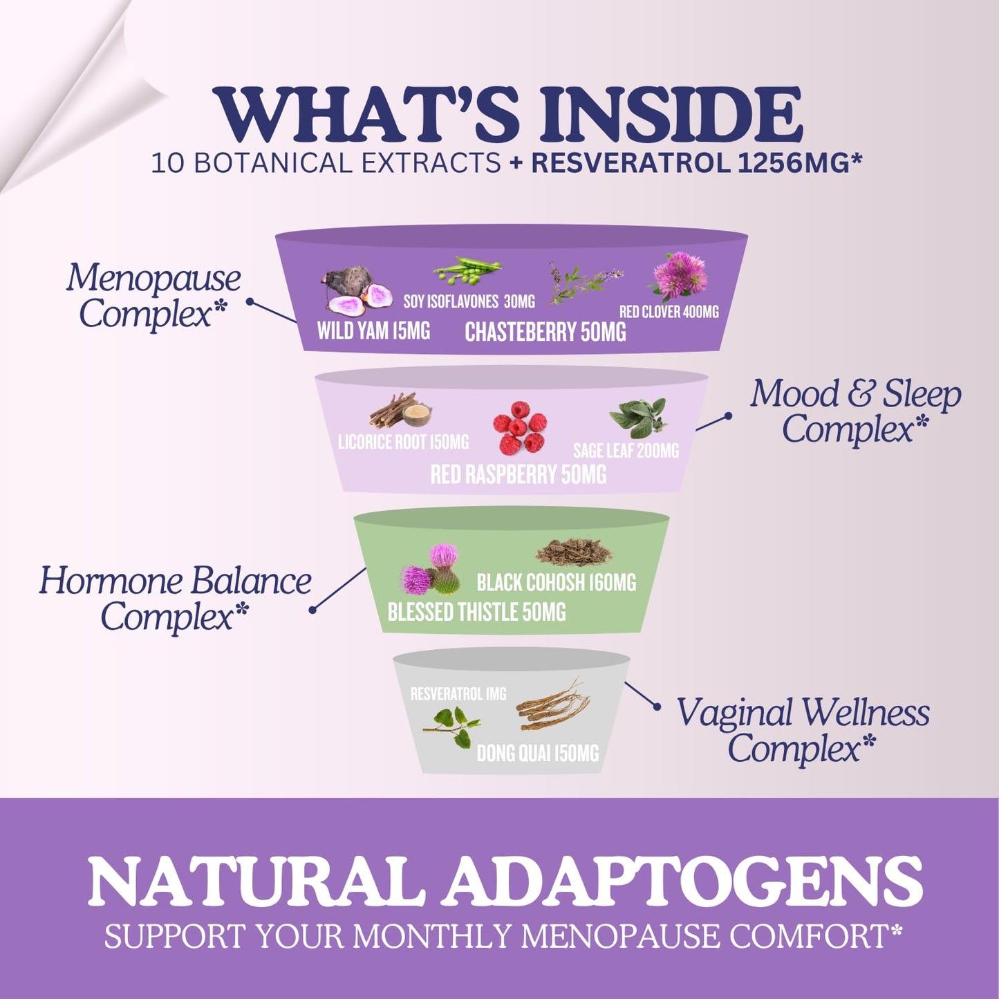 11-in-1 Hormonal Balance, Relief for Menopause Symptoms, Helps Reduce Hot Flashes, Night Sweats, and Mood Swings, Clinically Proven Ingredients, Natural PMS Support, Made in USA, 3rd Party-Tested - Maple Wellness Supplements