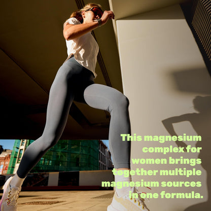 12‑in‑1 Magnesium Complex for Women 1,000 mg, 240 Vegetarian Capsules | Magnesium Glycinate, Citrate, Malate, Taurate, Orotate, Oxide & More | Chelated & Purified for Better Absorption - Maple Wellness Supplements