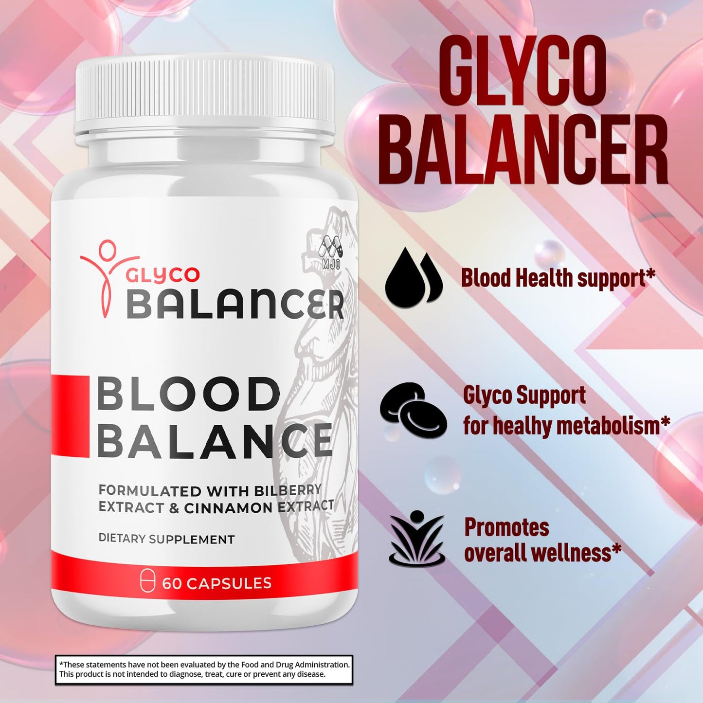 (2 Pack) Glyco Balancer Capsules, Official GlycoBalancer Health Support Pills with All Natural Ingredients, Glyco Balancer Advanced Health Support with Premium Vitamins for Women & Men (120 Capsules) - Maple Wellness Supplements