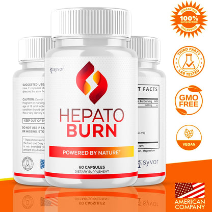 (2 Pack) Hepato Burn Capsules, Official Hepato Burn Pills with All Natural Premium Ingredients, Hepatoburn Energy and Fitness Vitamin Supplement, Hepatoburn Lifestyle Powered by Nature (120 Capsules) - Maple Wellness Supplements