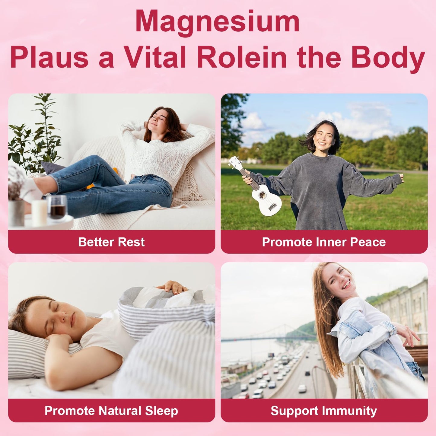 2 Packs Liposomal Magnesium Complex Gummies-as 12 Forms of Magnesium Citrate,Glycinate,Malate,Oxide,and More with Vitamin D3, B6,C, Ashwagandha & CoQ10 for Women and Men - Maple Wellness Supplements