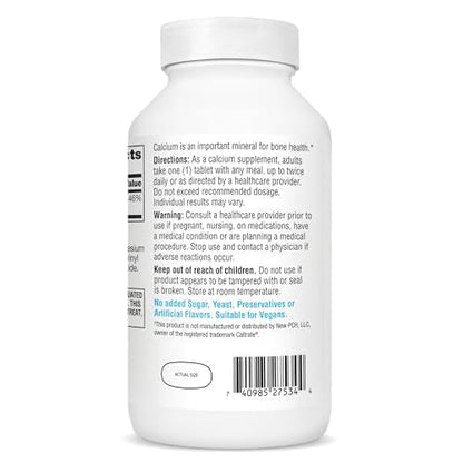 21st Century Calcium 600 mg Supplement (400 Tablets), Vegan-Friendly Bone Strength Calcium Supplement, Non-GMO & Gluten-Free Calcium Carbonate, - Maple Wellness Supplements