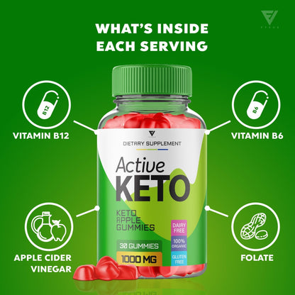 (3 Pack) Active Keto Gummies for Weight Loss Active Keto ACV Gummies Advanced - Maple Wellness Supplements