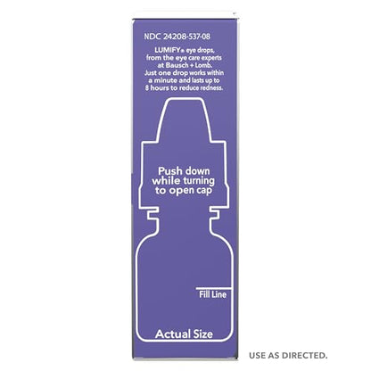 LUMIFY Eye Drops for Red Eyes, Redness Reliever for Brighter Looking Eyes, Works in 1 Minute & Lasts Up to 8 Hours, Eye Drops, 0.17 Fl Oz (5 mL) LUMIFY buy supplements Au