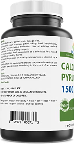 Brieofood Calcium Pyruvate 1500mg per Serving - 240 Vegetarian Capsules BrieofoodBuy Supplements Australia
