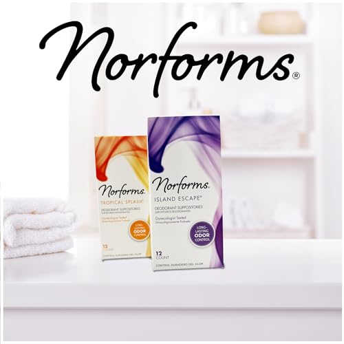 Norforms Feminine Deodorant Suppositories, Long Lasting Odor Control, Tropical Splash Scent NorformsBuy Supplements Australia