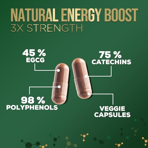 Nature's Green Tea Extract Pills 98% Standardized EGCG 1000mg - 3X Strength for Natural Nature's NutritionBuy Supplements Australia
