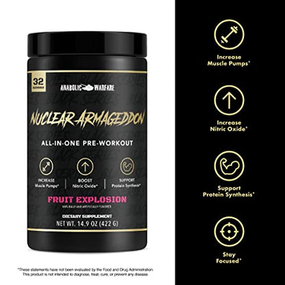 Anabolic Warfare Nuclear Armageddon Pre Workout Powder Pre-Workout for Men Anabolic WarfareBuy Supplements Australia