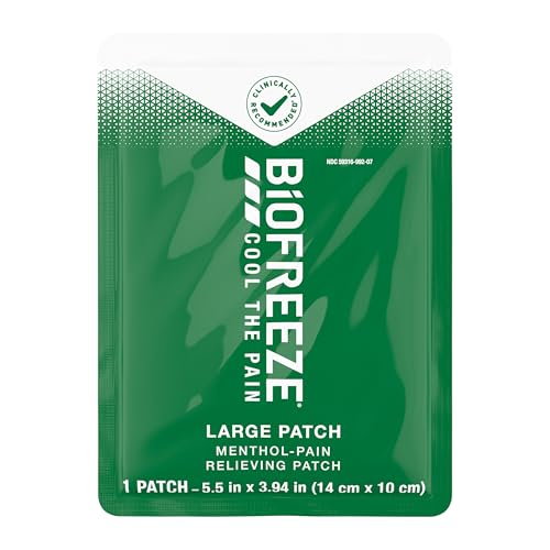 Biofreeze Menthol Pain Relieving Patches (5 Patches Per Box) Up To 8 Hours Of Pain Relief From Sore Muscles, Arthritis, Backaches, Spains, Bruises, Strains And Joint Pain (Package May Vary) BiofreezeBuy Supplements Australia