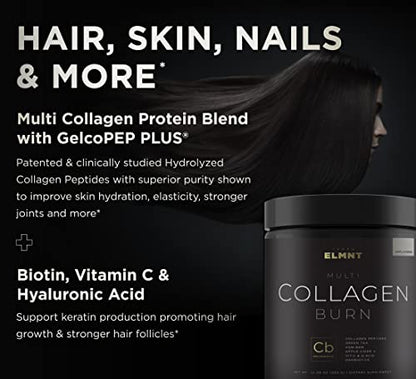 Super Collagen Burn - Premium Multi Collagen for Women w. ACV, Hyaluronic Acid, KSM66 TERRA ELMNTBuy Supplements Australia