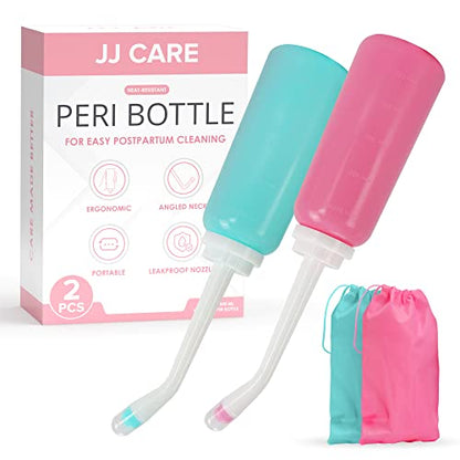 JJ CARE Peri Bottles - Pack of 2 Peri Bottles for Postpartum Care Kit, 500 ml Peri Bottles JJ CAREBuy Supplements Australia