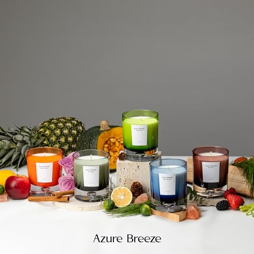 Pumpkin Scented Candles for Home - 12 oz, 70 Hours Burning - Natural Essential Oils & Soy Wax Azure BreezeBuy Supplements Australia