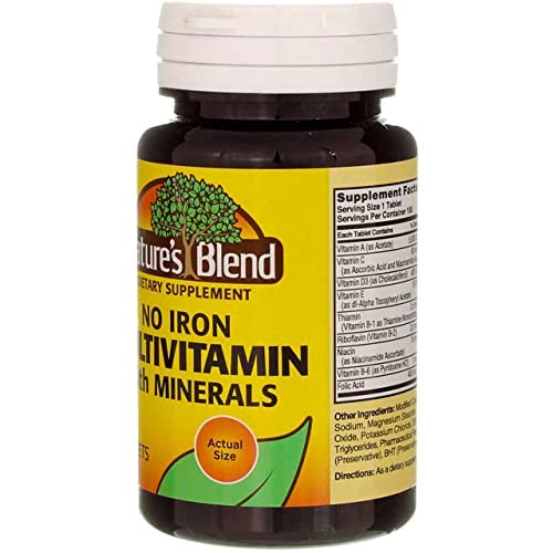 Nature's Blend Multiple Vitamin with Minerals No Iron 100 Tabs Nature's BlendBuy Supplements Australia