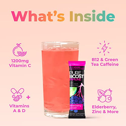 Pureboost Immune Clean Energy Drink Mix: Immunity Supplement with Elderberry PureboostBuy Supplements Australia