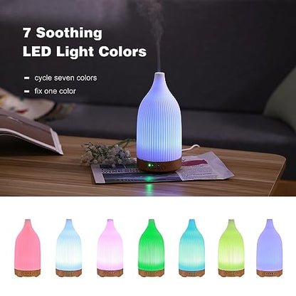 Coolego Ceramic Diffuser, 100ml Essential Oil Diffuser Ultrasonic Cool Mist Aromatherapy Diffuser CoolegoBuy Supplements Australia