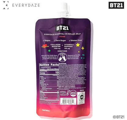 EVERYDAZE BT21 Essential C’s Collagen + Vitamin C Konjac Jelly | Vegan, 10 Calories E EVERYDAZEBuy Supplements Australia