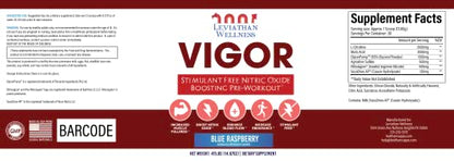 Leviathan Wellness Vigor - Stimulant Free, Nitric Oxide Boosting Pre-Workout Powder Leviathan WellnessBuy Supplements Australia