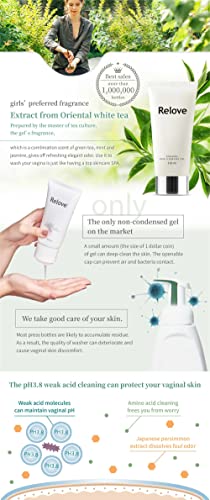 Relove Amino acid feminine Hygiene wash | Gynecologist | Green tea Fragrance ReloveBuy Supplements Australia
