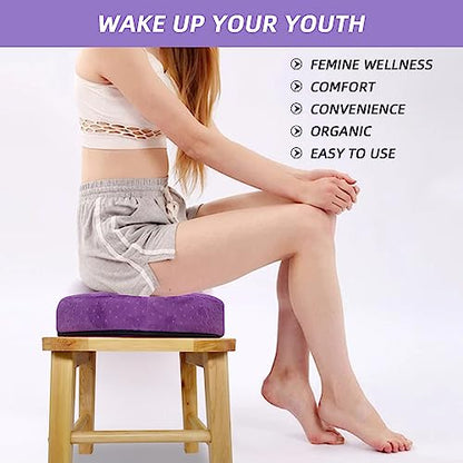 ElasignShopo Yoni Seat Kit, Wooden Vaginial Steaming Stool Chair Set with Gown for Feminine ElasignShopoBuy Supplements Australia