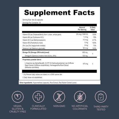 LOONI Balance Beam Mood Complex Supplement | PMS Relief with Ashwagandha, Vitamin B12 L·OONIBuy Supplements Australia