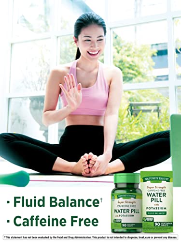 Nature's Truth Super Strength Water Pill with Potassium | 90 Count | Caffeine Free | Vegetarian Nature's TruthBuy Supplements Australia