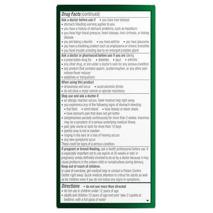 Excedrin PM for Headache Relief, Acetaminophen 250mg, Aspirin 250mg, Diphenhydramine Citrate 38mg, Pain Reliever, Nighttime Sleep-Aid, 100 Count ExcedrinBuy Supplements Australia