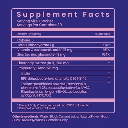 Be Healthy 3-in-1 Liquid Probiotics for Women and Men - Vitamin C, Zinc, Elderberry BeMeBuy Supplements Australia