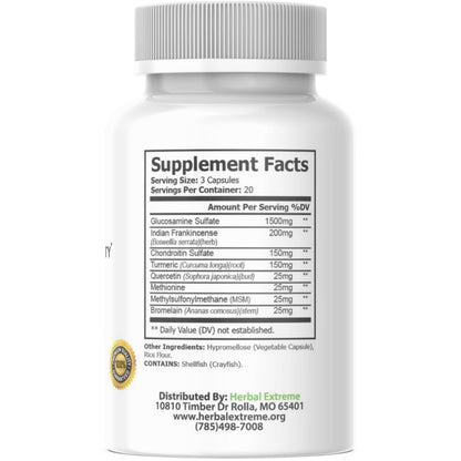 Herbal Extreme Aralgia Joint Support Supplement, 60 Capsules. Herbal ExtremeBuy Supplements Australia