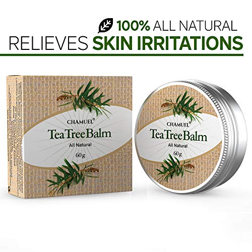 TEA TREE OIL BALM -100% All Natural | Great Cream for Soothing Irritations like Eczema ChamuelBuy Supplements Australia