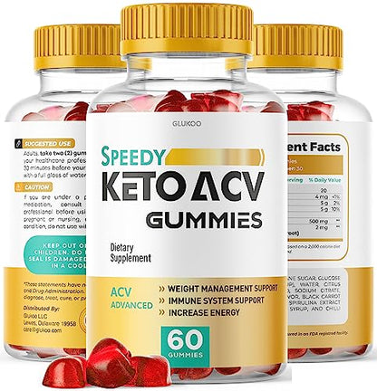 (2 Pack) Speedy Keto ACV Gummies, Speedy ACV Gummies, Speedy Keto Gummies GlukooBuy Supplements Australia