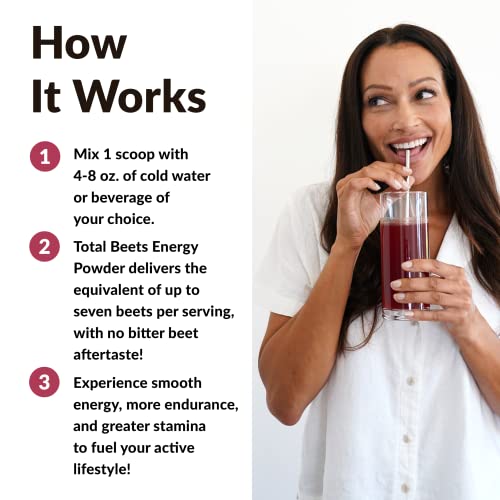 Force Factor Total Beets Energy Drink Mix, Superfood Beet Root Powder with Nitrates Force FactorBuy Supplements Australia