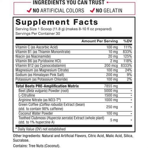 FORCE FACTOR Total Beets Pre-Workout Powder to Boost Energy & Endurance, Increase Force FactorBuy Supplements Australia