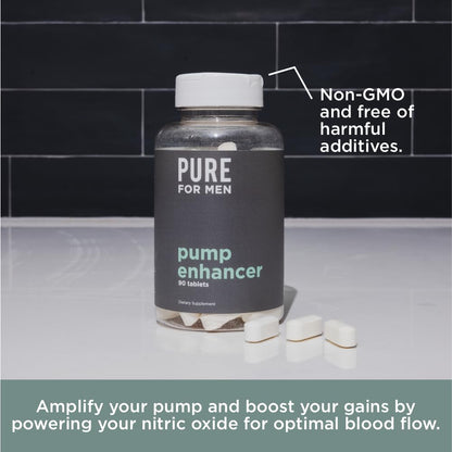 Pure for Men Pump Enhancer | Pre Workout Supplement for Muscle Pump, Stamina Pure for MenBuy Supplements Australia