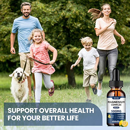 (2 Pack) Magnesium Glycinate, Citrate, Malate Liquid Drops-Triple Magnesium Complex dilibBuy Supplements Australia