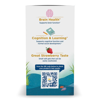 Nordic Naturals Ultimate Omega 2X Teen, Strawberry - 60 Mini Soft Gels - 1120 mg Total Omega-3s with EPA & DHA - Brain Health, Positive Mood, Social Development