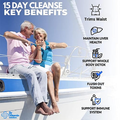Professional Detox Cleanse for Weight Loss and Belly Fat, 15 Day Colon Cleanse, Body Detox DR VITAMIN SOLUTIONSBuy Supplements Australia