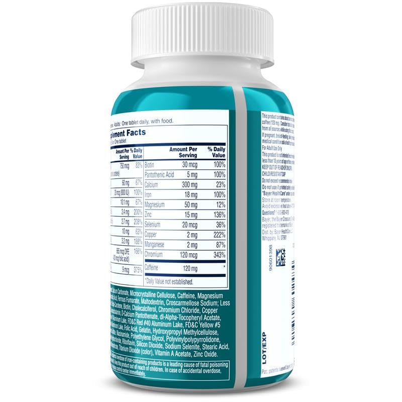 One A Day Women's Active Metabolism Daily Essential, Multivitamin for Women, Metabolism Support, Vitamins for Women with All 8 B-Vitamins