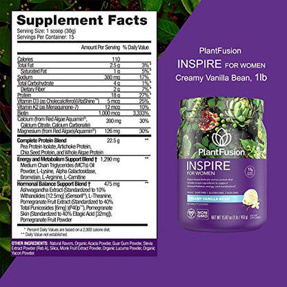 PlantFusion Inspire Plant Protein Powder for Women - Low Carb Protein Powder for Lean PlantFusionBuy Supplements Australia