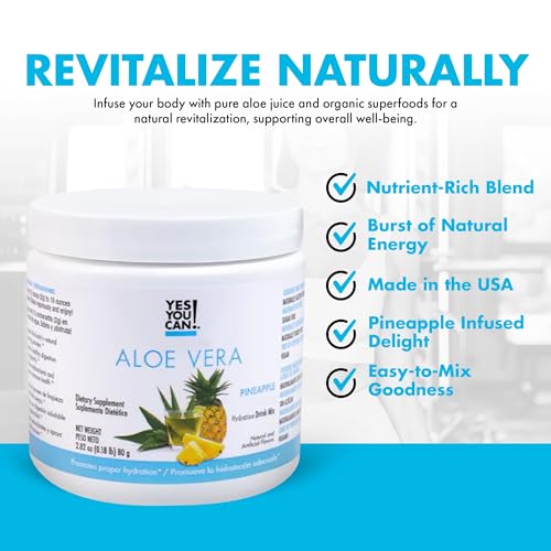 Yes You Can! Organic Aloe Vera Drink Mix - Super Greens Powder - Energy Drink Powder Yes You Can!Buy Supplements Australia