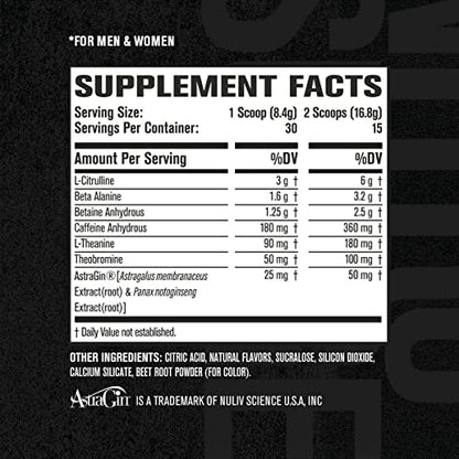 NITROSURGE Pre Workout Supplement - Endless Energy, Instant Strength Gains Jacked FactoryBuy Supplements Australia
