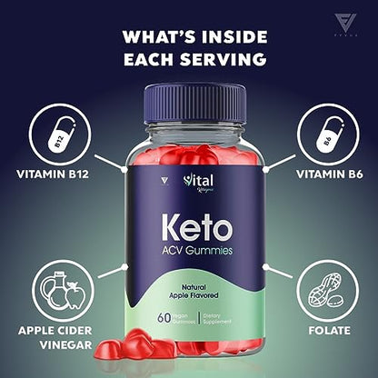 (3 Pack) Vital Ketogenic Keto ACV Gummies for Weight Loss, Vital Private Keto ACV Gummies FyvusBuy Supplements Australia